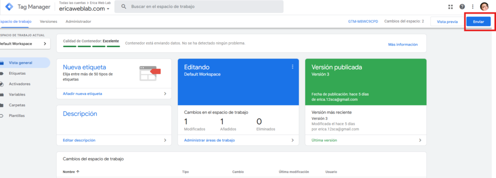 Cómo conectar Google Tag Manager a Google Analytics