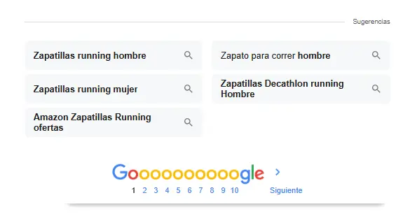 busqueda relacionada google